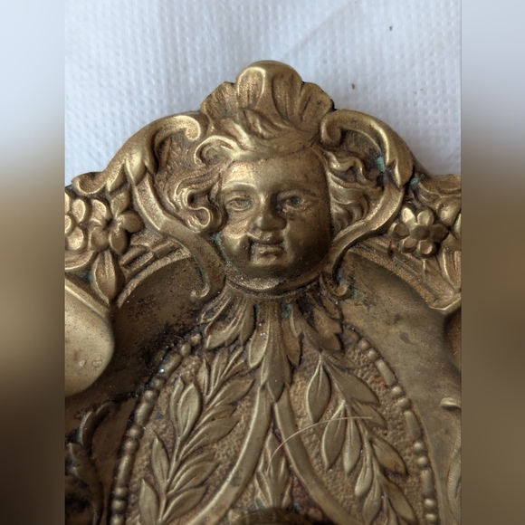 Vintage 1920s 1930s Art Deco Ashtray | Bruxelles Belgium | Brass Boy Peeing - Picture 4 of 10